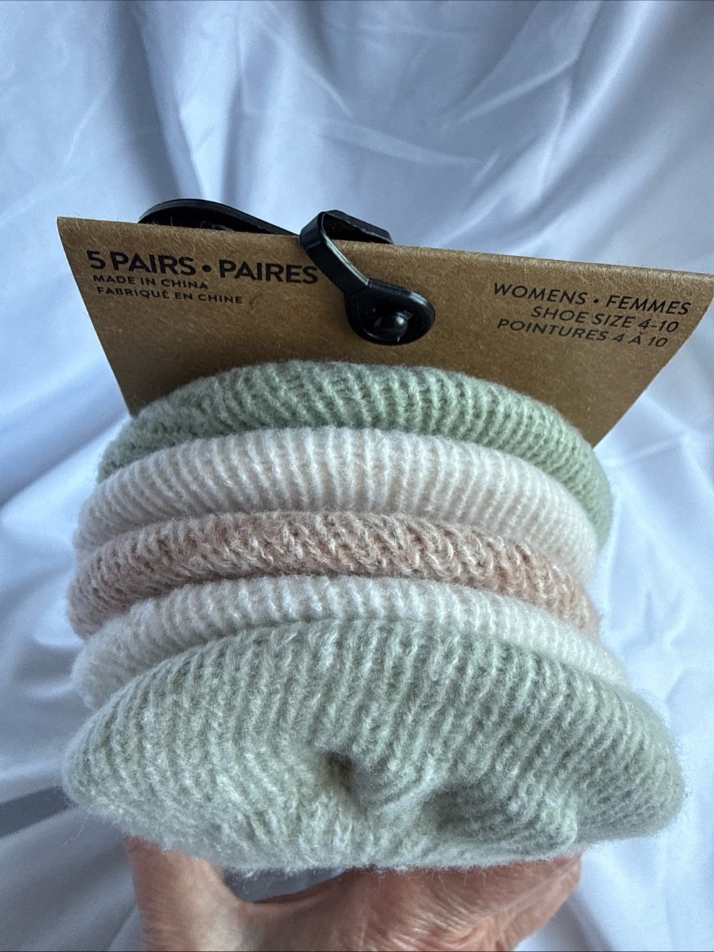 Born Women’s High-Rise Liner Socks — Light Sage, cream , rose  NWT - Picture 6 of 6